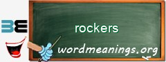 WordMeaning blackboard for rockers